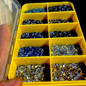 Mixed box of hot fix SS10 Rhinestones
